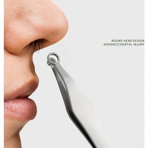 Universal Nose Hair Trimming Tweezers Nose Trimmer Tweezer Round Tip Eyebrow Perfect Steel Nose Hair Removal Trimming