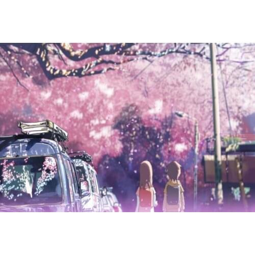 5 Centimeters Per Second Posters On The Wall Modern Anime/Movie/Abstract Rectangle Poster Silk Fabric Cloth Wall Art Unframed