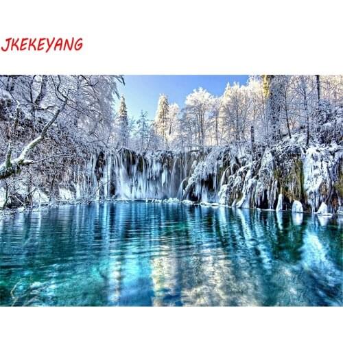 5D DIY square/round Diamond Painting Winter snow scene Cross Stitch Diamond Embroidery Pattern Rhinestone home decor J2811
