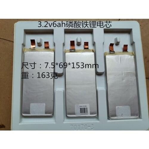 4pcs Lifepo4 Cell 6ah 3.2v 6ah Battery 12v 20ah Lifepo4 Battery Diy Backup Power Pack Golf Cart E Bike Outdoor with Charge