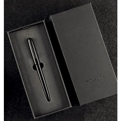 Picasso Pimio Black Metal Fountain Pen Titanium Black EF/M/Bent Nib 0.38/0.6/1.0mm Matte Barrel Gift Box Option Business Pen Set