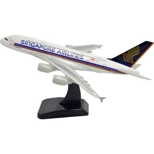 TANG DYNASTY(TM) 1:400 Standard Edition Air Bus A380 Singapore Airlines Metal Airplane Model Plane Toy Plane Model