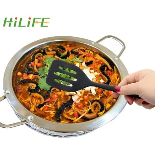 HILIFE Silicone Turners Kitchen Tools Egg Fish Frying Pan Scoop Slotted Turners Cooking Utensils Gadgets Spatula Fried Shovel