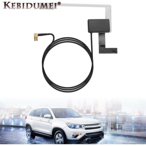 Kebidu Universal DAB SMB connector RF built in amplifier vehicle active antenna digital cat radio aerial strong stable signal