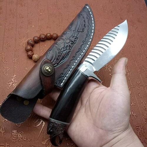 Hot Sell Survival Outdoor Tactical outdoor straight knife jungle survival hunting self-defense series EDC Native eagle head head