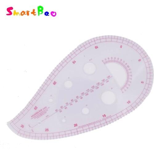 30cm Fashion Middle Ruler Cloth Design Sleeve Pants Armhole Ruler Sewing Tailor Rulers Model 6460