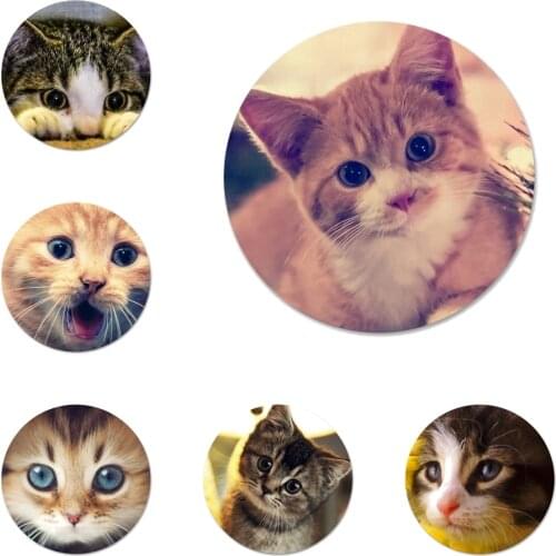 Cute Cat Kitten Animal Badge Brooch Pin Accessories For Clothes Backpack Decoration gift