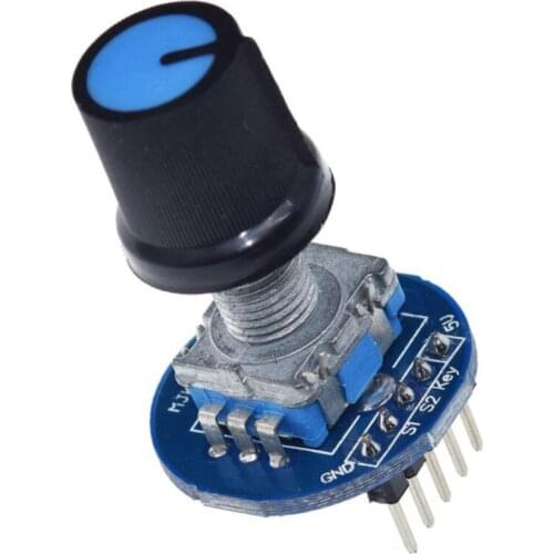 Rotary Encoder Module 5V Brick Sensor Development Round Audio Rotating Potentiometer Knob Cap for Arduino EC11