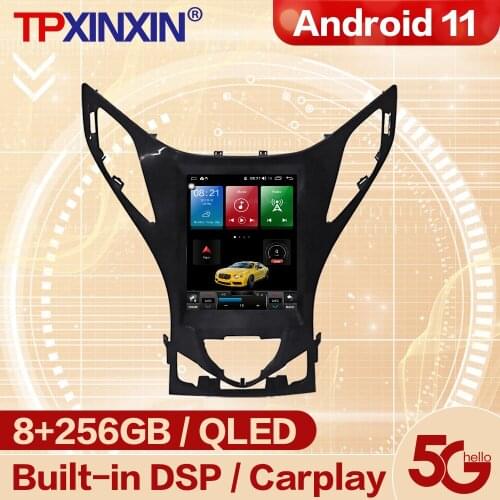 6+128G Carplay Tesla Screen Android 10 Multimedia Player For Hyundai AZERA Grandeur i55 GPS CAR Radio Receiver Player Head Unit