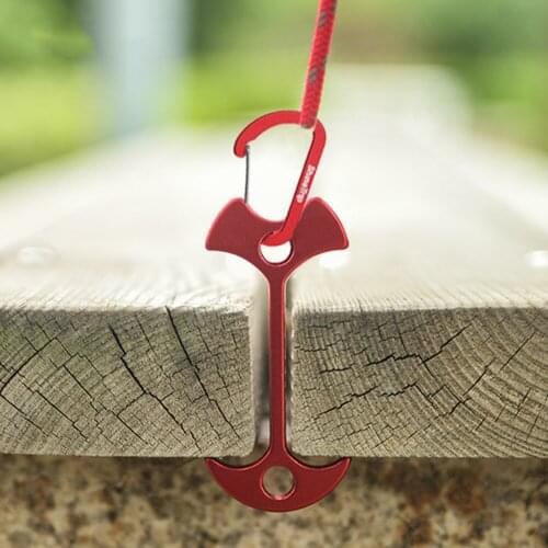 Outdoor Awning Tent Wind Rope Fixed Hook Buckle Camping Plank Floor Spring Nail Wind Rope Buckle Tent Accessory