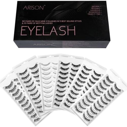 Mink lashes for eyelash extension Natural/Thick Long Eye Lashes Wispy false eyelashes beauty eyelash packaging eye lashes