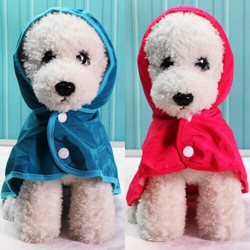 Raincoat Pet Small Dog Fashion Dog Dog Waterproof High Quality Teddy Puppy Bomei Dog Rain Coat Dog Clothes Pet supplies