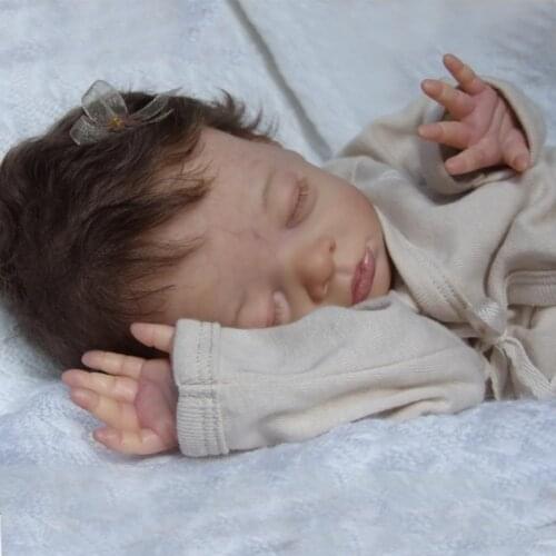 16 Inches Poppy Reborn Baby Lifelike Doll Unpainted Unfinished Part DIY Blank Parts Toys Gift For Girls