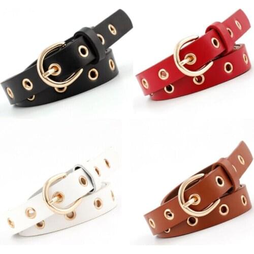 NEW Women Lady Belt Vintage Metal Boho Leather Round Buckle Waist Belt Fashion Female Ladies Waistband Apparel Accessories