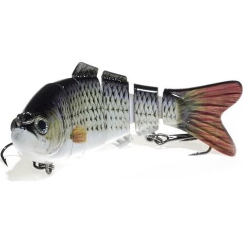 SEALURER 1Pcs/lot 10cm 12.5g Fishing Wobblers 7 Segments Swimbait Crankbait Fishing Lure Bait with Artificial Hooks