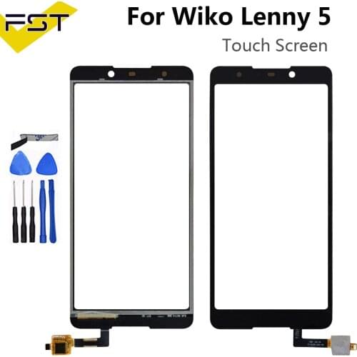 5.7'' Black New Touch Screen Digitizer Panel For Wiko Lenny 5 Touch Panel Front Glass Lens Sensor Touchscreen