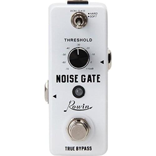 Rowin Noise Gate Noise Reduction Suppressor Guitar Effect Pedal 2 Modes True Bypass Aluminum Alloy Shell Guitar Accessories