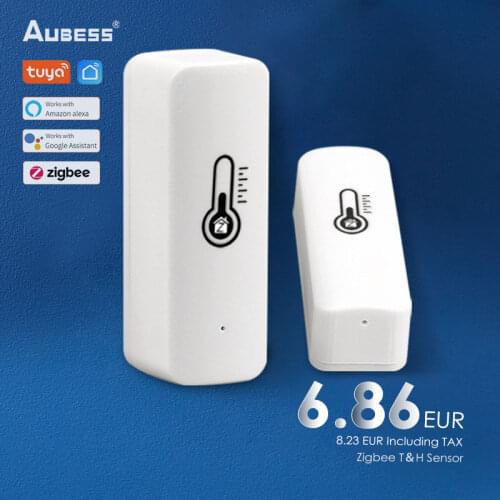 4/1 pcs tuya zigbee temperature sensor humidity detector wifi home Hygrometer thermometer support Alexa Google smartThings ifttt