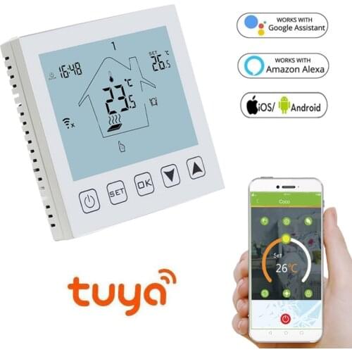 Smart HY603 WiFi Thermostat 90~240V Temperature Controller for Electric floor Heating/Water/ Gas Boiler