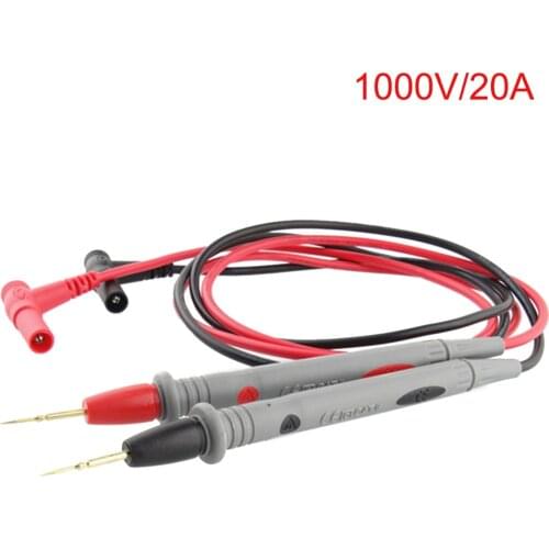 20A 1000V Universal Multimeter Test Leads For Digital Multimeters Probes Multi Meter Wire Pen Cable Probes Anti Slip Grip