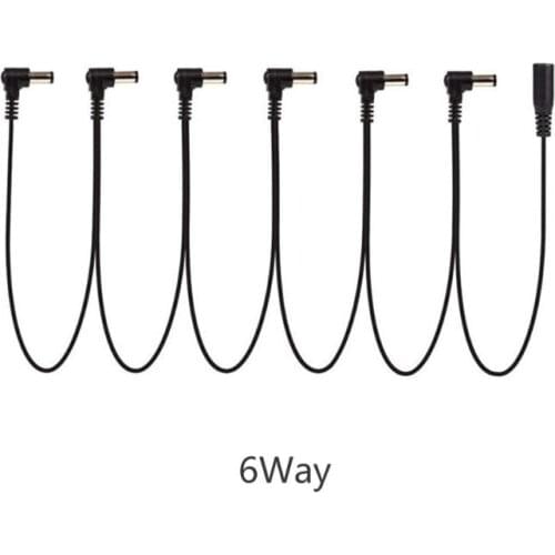 9V 2A Daisy Chain Leads Cable for Electric Guitar Effects Pedal 3/4/5/6/8 Ways U7EF
