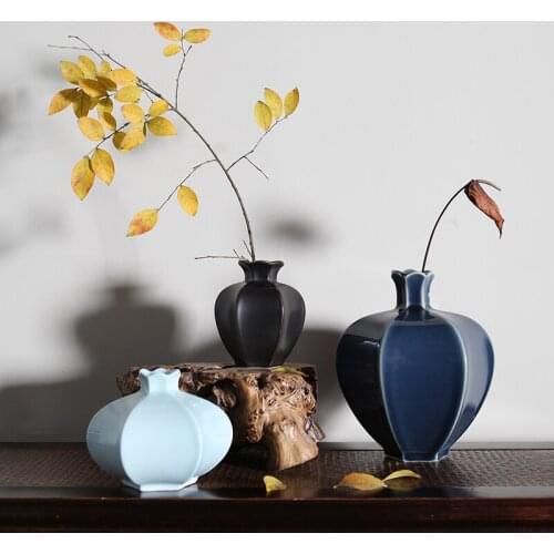 Pomegranate Flower Ware Vase Ornaments Chinese Ceramic Flower Ware Creative Home Accessories