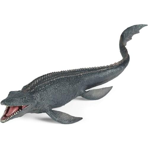 J60B 1PC Realistic Dinosaur MosasaurusToys with Moveable Mouth Decoration for Kids