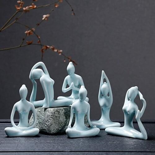Ceramic yoga home decoration