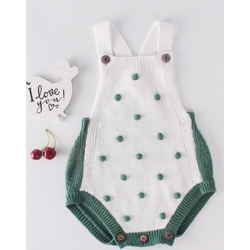 Baby Girls Woolen Romper Toddler Children Summer Infant Sleeveless Bodysuit Casual Cotton Outfits Newborn Knitted Jumpsuit