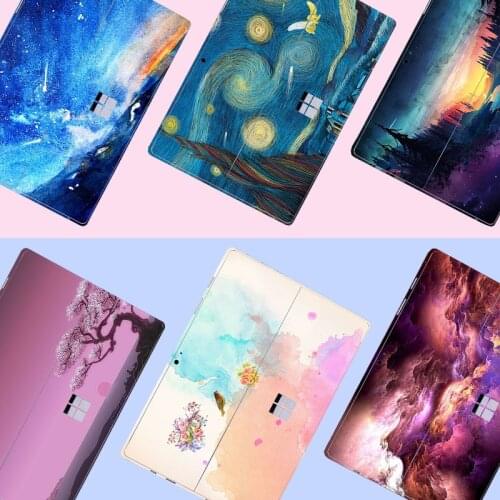 Colorful Laptop Skin Stickers for Microsoft Surface Pro X Pro 5/6 Notebook Stickers for Surface Pro 3 4 7 Back Decal