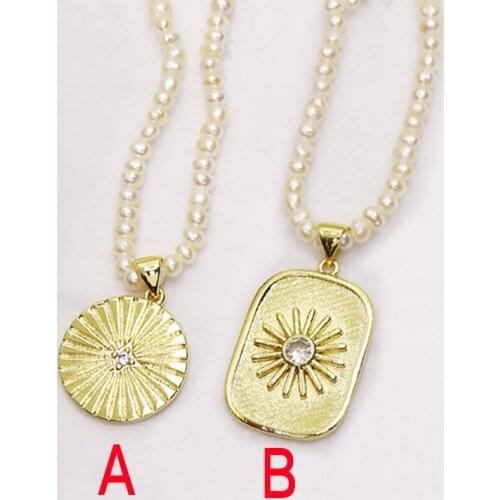 5 Stand Pearls jewelry necklace 40cm handmade beaded necklace metal necklace accessories women necklace New design jewelry 7382