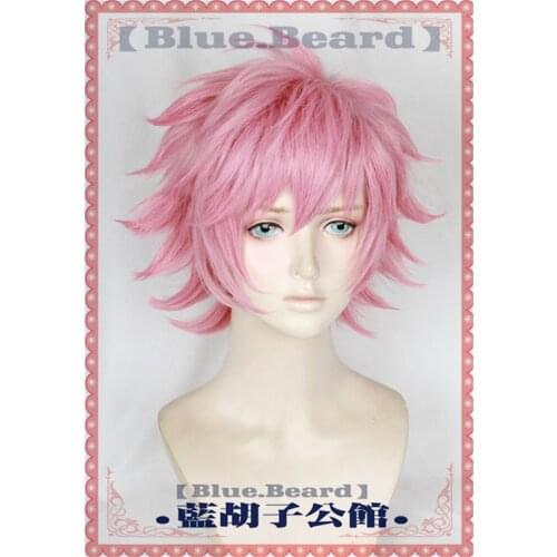 My Hero Academia Mina Ashido Cosplay Wig Pink Heat Resistant Synthetic Hair Cosplay Costume Wig + Wig Cap