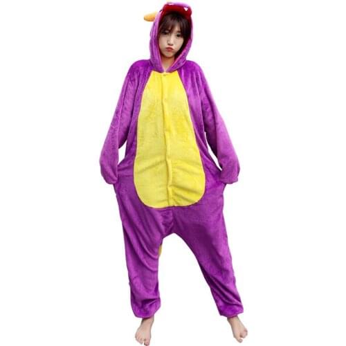Adult Kigurumi Dragon Dinosaur Pajamas Sets Sleepwear Pyjama Animal Suit Cosplay Women Winter Garment Cute Animal Winter Costume