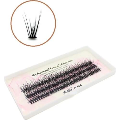 2019 NEW silk eyelashes extension Fashion dovetail fly eyelash Black Individual False Eyelashes 3d 6d 40