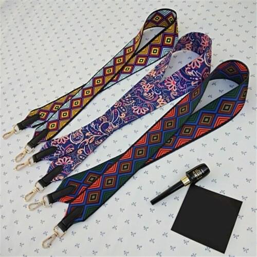 Luxury Ribbon Bags Straps Contrasting Shoulder Straps Ethnic Style Color Ribbon Accessories Non Adjustable Single Shoulder