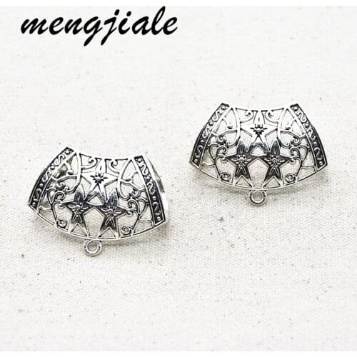 3pcs Wholesale Metal Alloy scarf bail charms scarf pendant For Handmade Decoration Vintage DIY Jewelry Making Findings