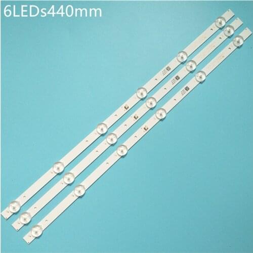439mm LED Backlight strip 6 Lamp for 23 24 inch LCD TV JL.D23661235 G238CD3L01-8 LC238LF1L01 TFTD217073 JL.D23661235-140ES-M_V01