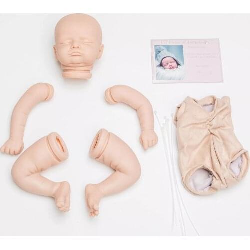 20 inches reborn Rosalie Vinyl Doll Kit lifelike soft touch fresh color full set doll kit with body popular with certificate