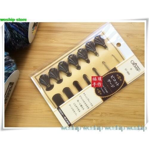 Japan Clovers New product PICOT GAUGE for tatting lace 1 set =7 pcs