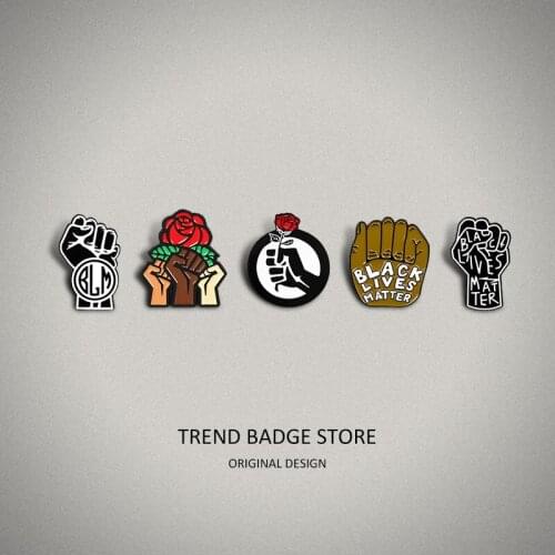 Cartoon delicate fist roses womens accessories Enamel Pins Bag Badges Brooches clothes label pin