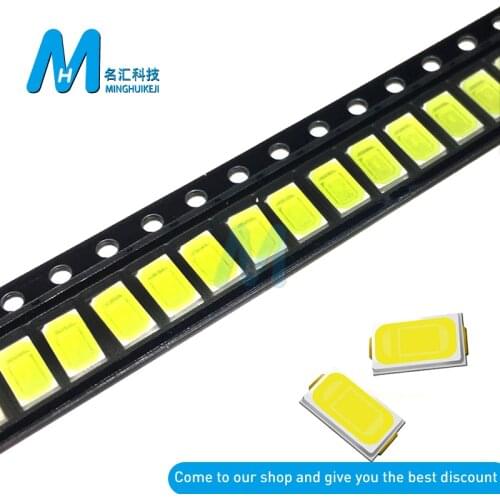 100pcs 5630/5730-CW/WW 0.5W-150Ma 50-55lm 6500K White Light SMD 5730 5630 LED 5730 diodes (3.2~3.4V)