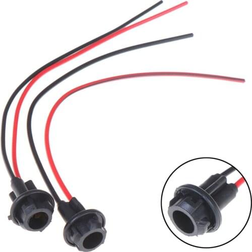 2 PCS/Lot T10 W5W 168 194 Dashboard Gauge LED Light Lamp Bulb Fog lights Socket Holder for Auto Car