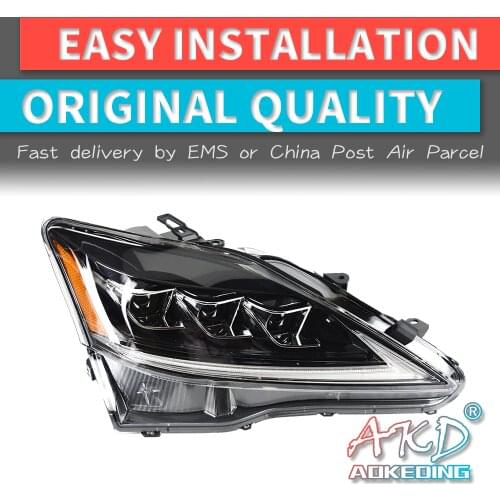 AKD tuning cars Headlight for Head Lamp for Lexus- IS250 350 2006-2012 Full LED Head Light with Sequential Indicator