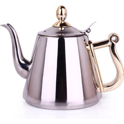 1200ML Stainless steel teapot kettle suitable for induction cooker special gongfu teapot home flat with filter
