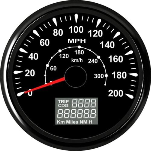 Digital Car Speedometer Speed Gauge meter fit Car Truck Boat Vessel with 7 color backlight 9-32V
