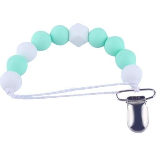 Baby Christmas Gift Pacifier Clip Arrivals Handmade Pacifiers Silicone Teething Cute Baby Supplies Soother Chain Clip Dummy