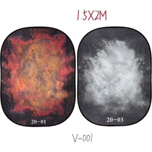 Newest Wrinkle-Resistant 5x7ft dual sided Flannel Collapsible Twist Photo Video Backdrop panel,portable folding Background board