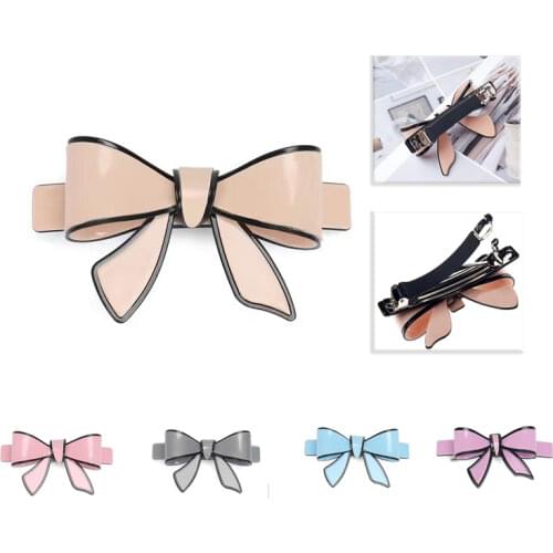 Bow French Hair Barrettes Acrylic Hair Jewelry Crab Clip Women Hairpins Bowknot Acetate Butterfly Accessary Clamp For Girl