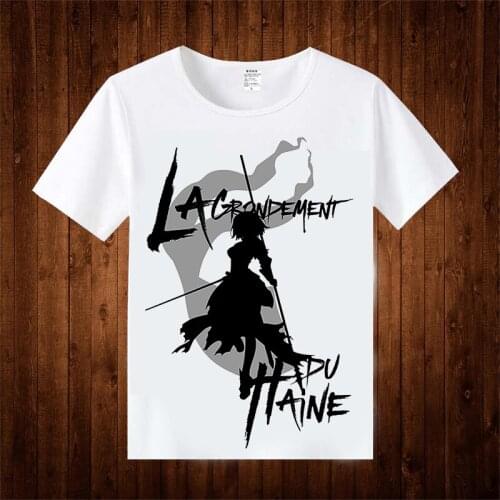 Japanese Anime Fate Grand Order Cosplay T Shirt Alter Jeanne d'Arc Arutoria Pendoragon Summer T-Shirt Cartoon Top Tee Costume