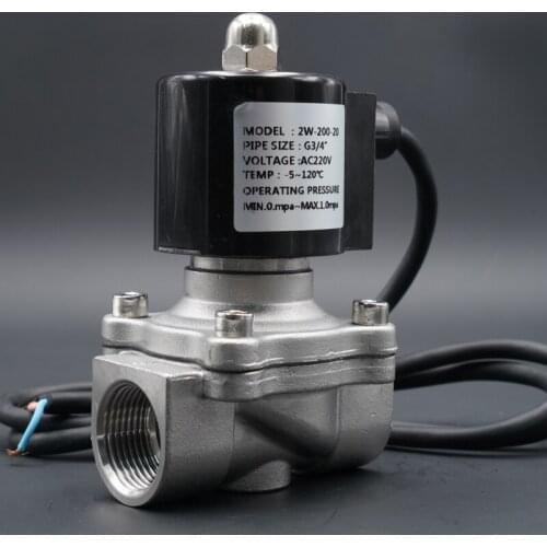 Solenoid valve, G1/2" 3/4" 1" 2" valve, Normally closed , AC DC Waterproof,IP68, Fountain underwater,water valve